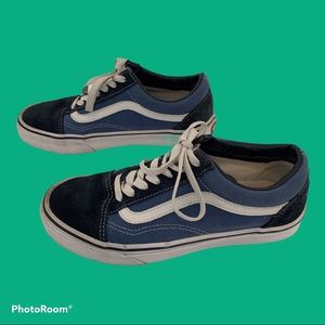 Vans Classic Old Skool Navy Blue Skate Shoes